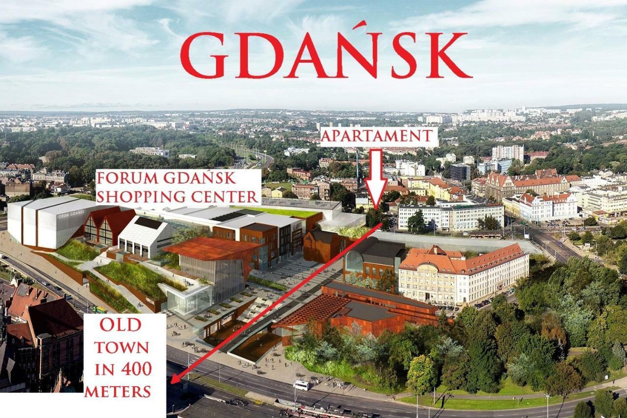 Berg Apartament Red Obok Starego Miasta Gdańsk Exteriör bild